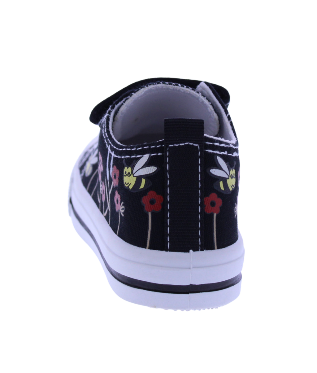 Girls Velcro Sneaker with Floral Print
