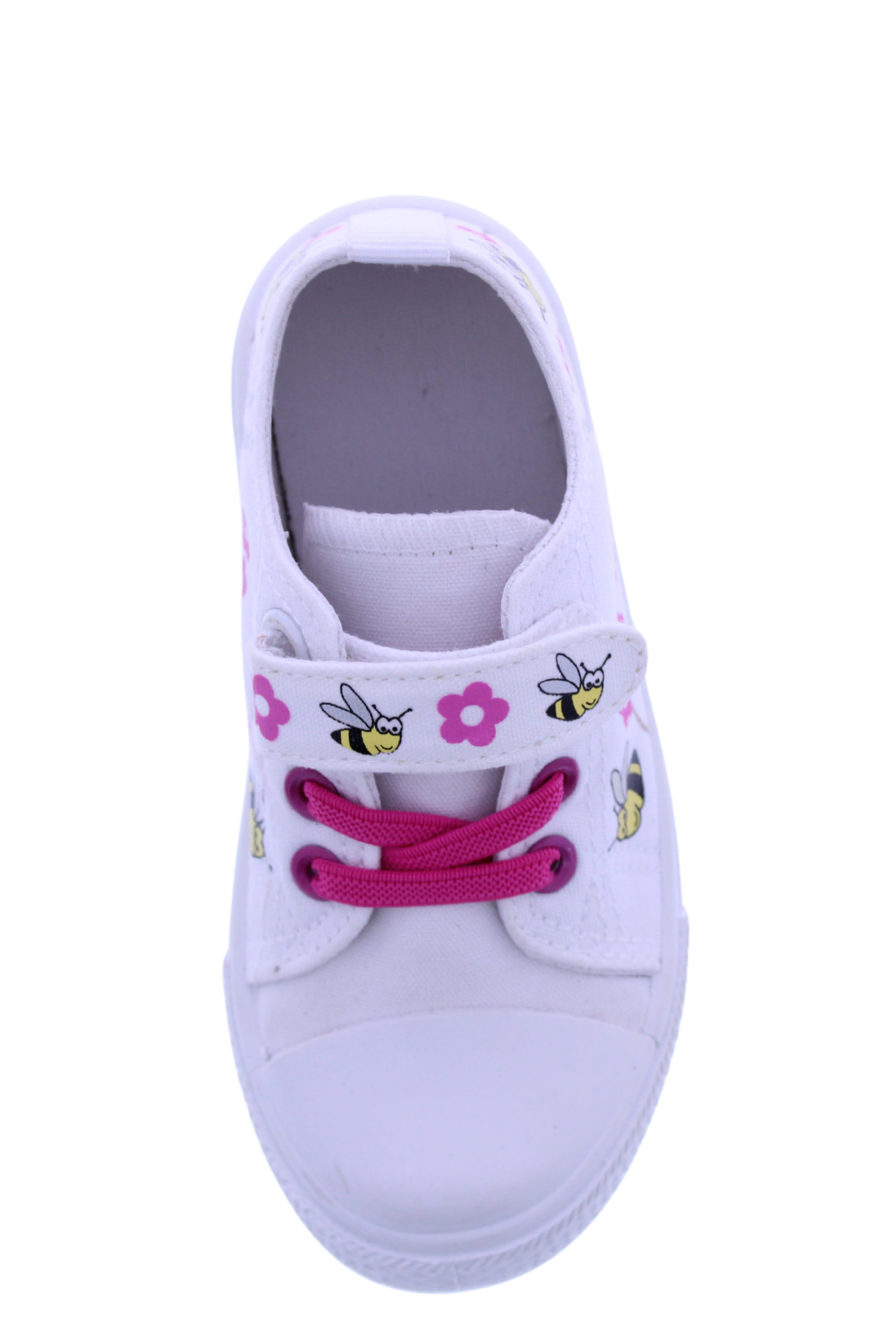 Girls Velcro Sneaker with Floral Print