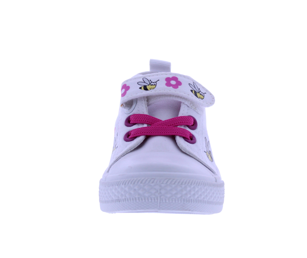 Girls Velcro Sneaker with Floral Print