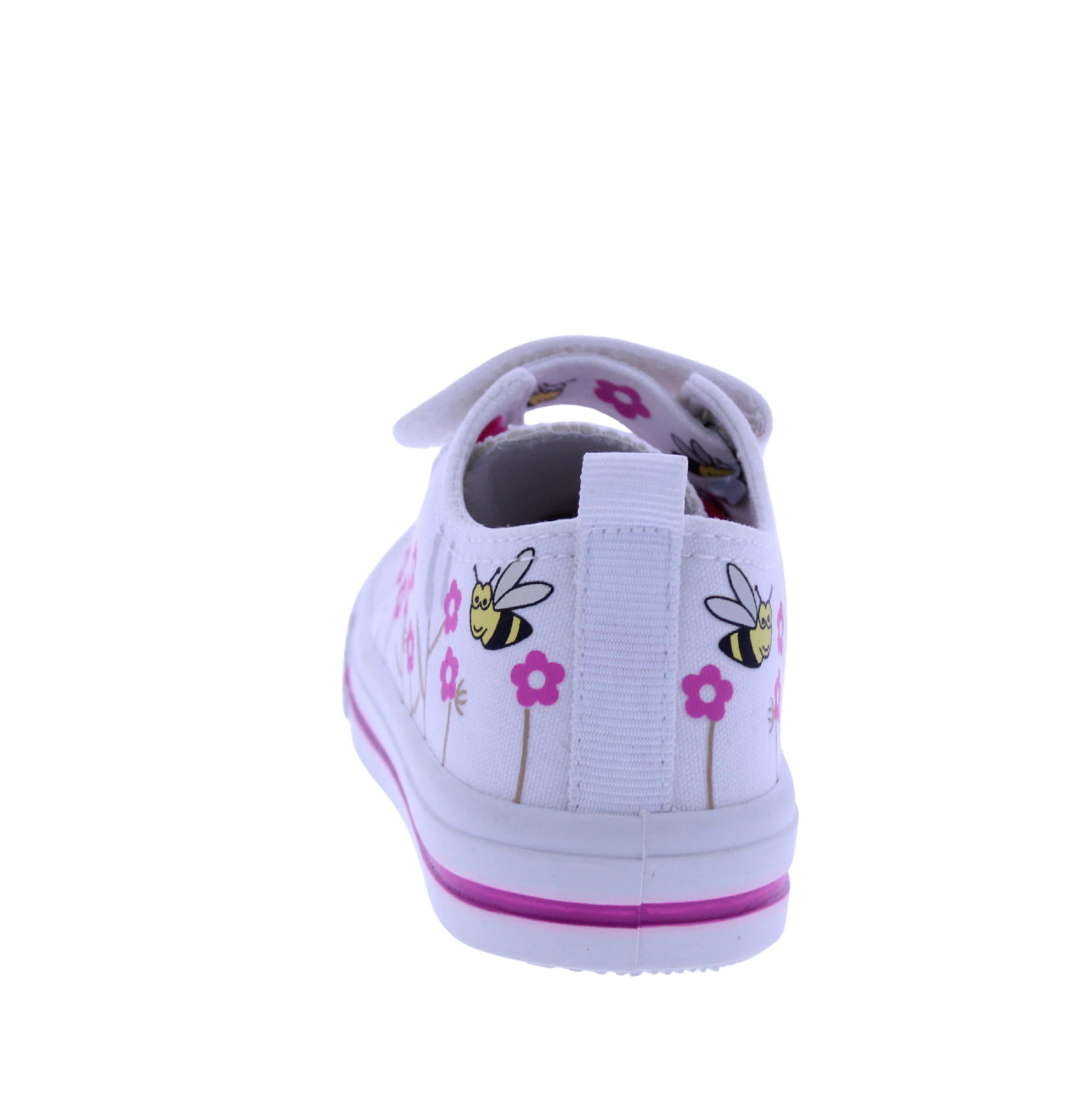 Girls Velcro Sneaker with Floral Print