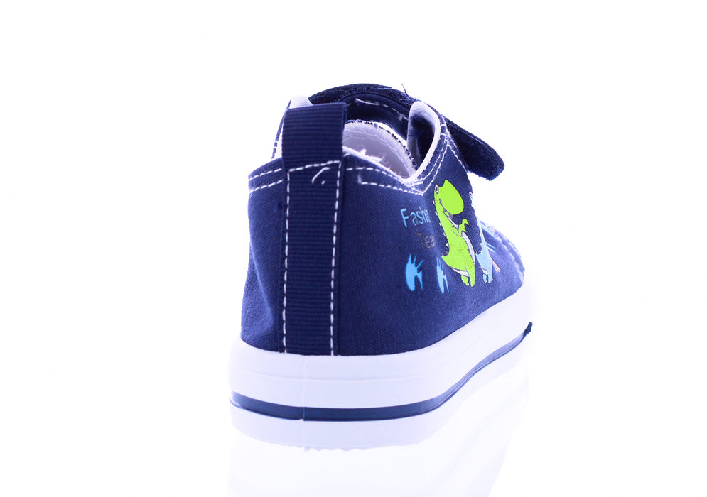 Zapatillas sin cordones de tela para niños con estampado de extraterrestres y autos