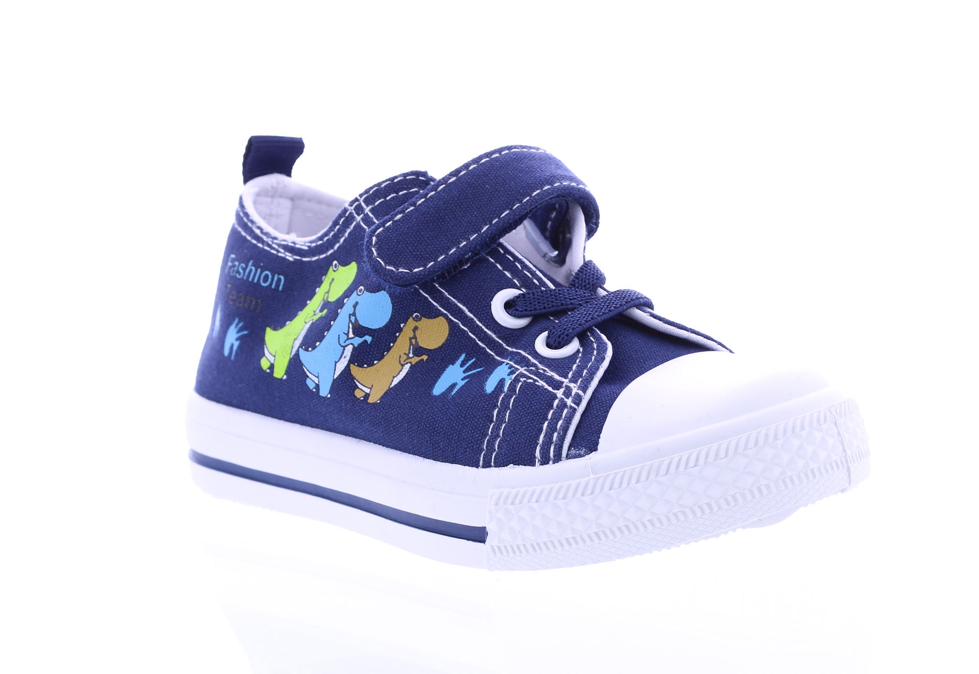 Boys Dinosaur Print Velcro Sneaker