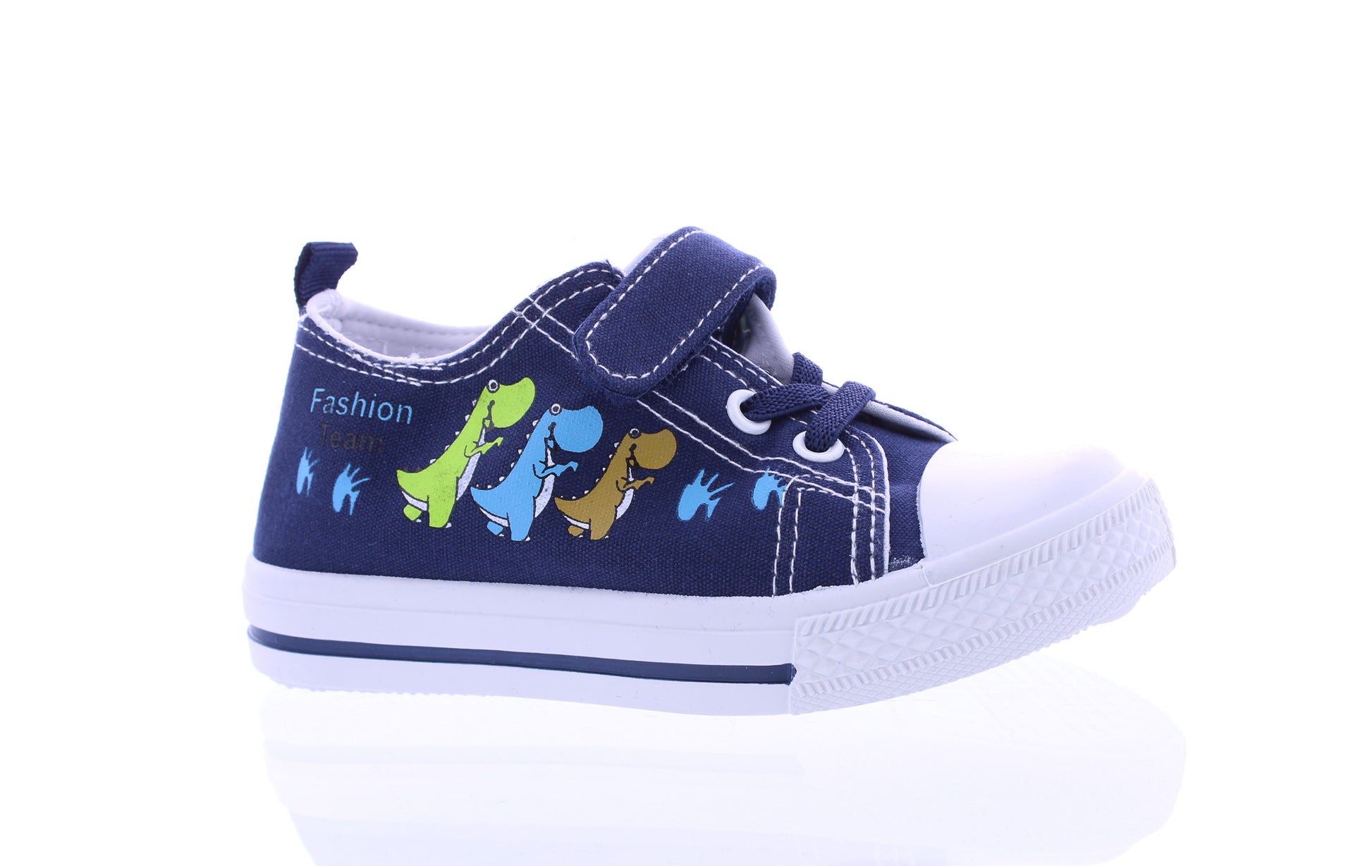 Boys Dinosaur Print Velcro Sneaker