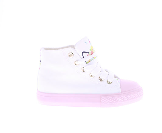 Girls Hi Top Canvas Sneaker