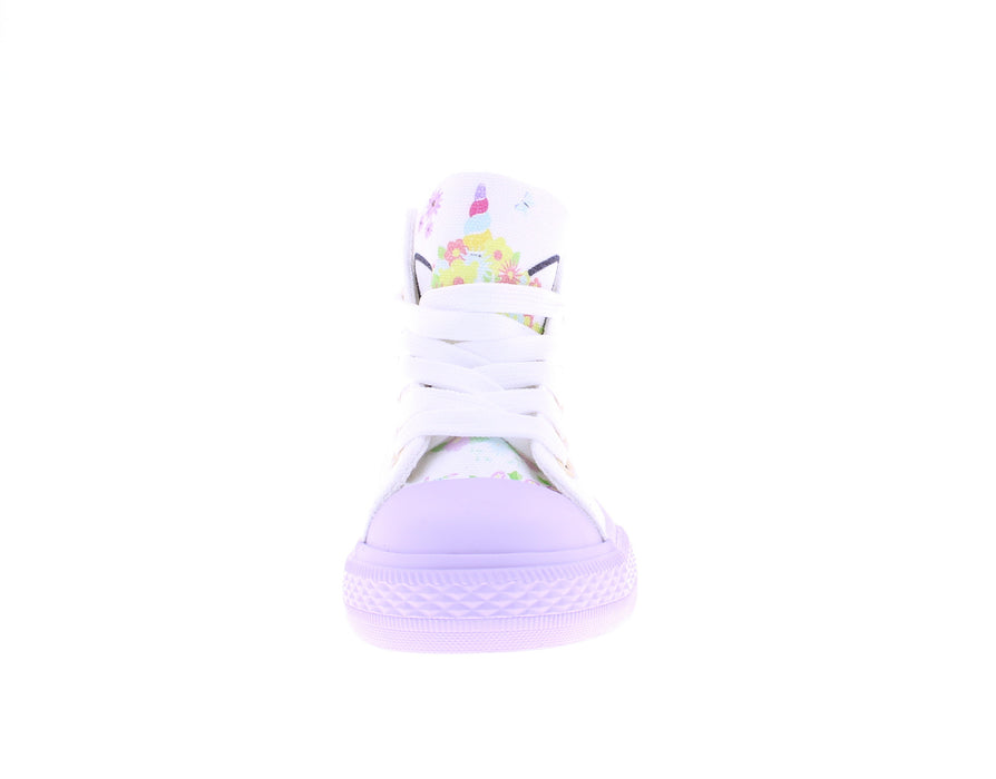 Girls Hi Top Canvas Sneaker