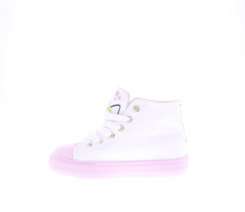 Girls Hi Top Canvas Sneaker