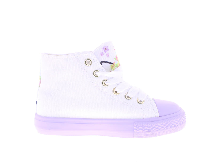 Girls Hi Top Canvas Sneaker