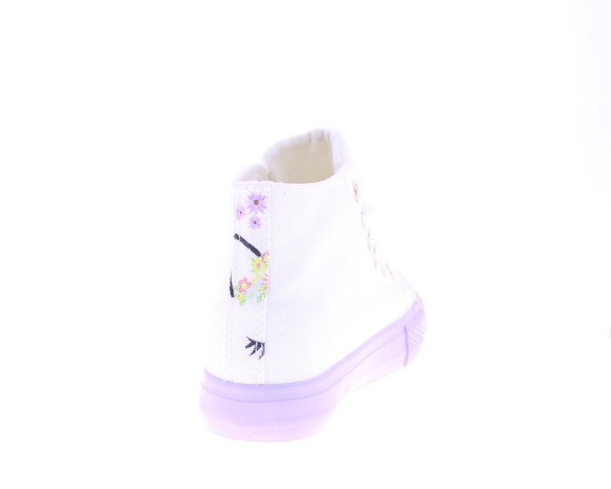 Girls Hi Top Canvas Sneaker