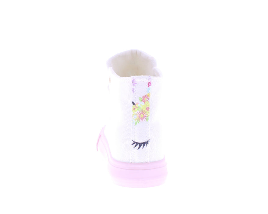 Girls Hi Top Canvas Sneaker