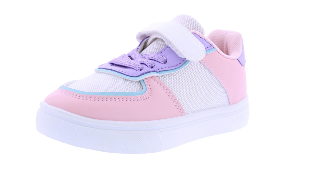 Kids' Pastel Mesh Velcro Sneaker