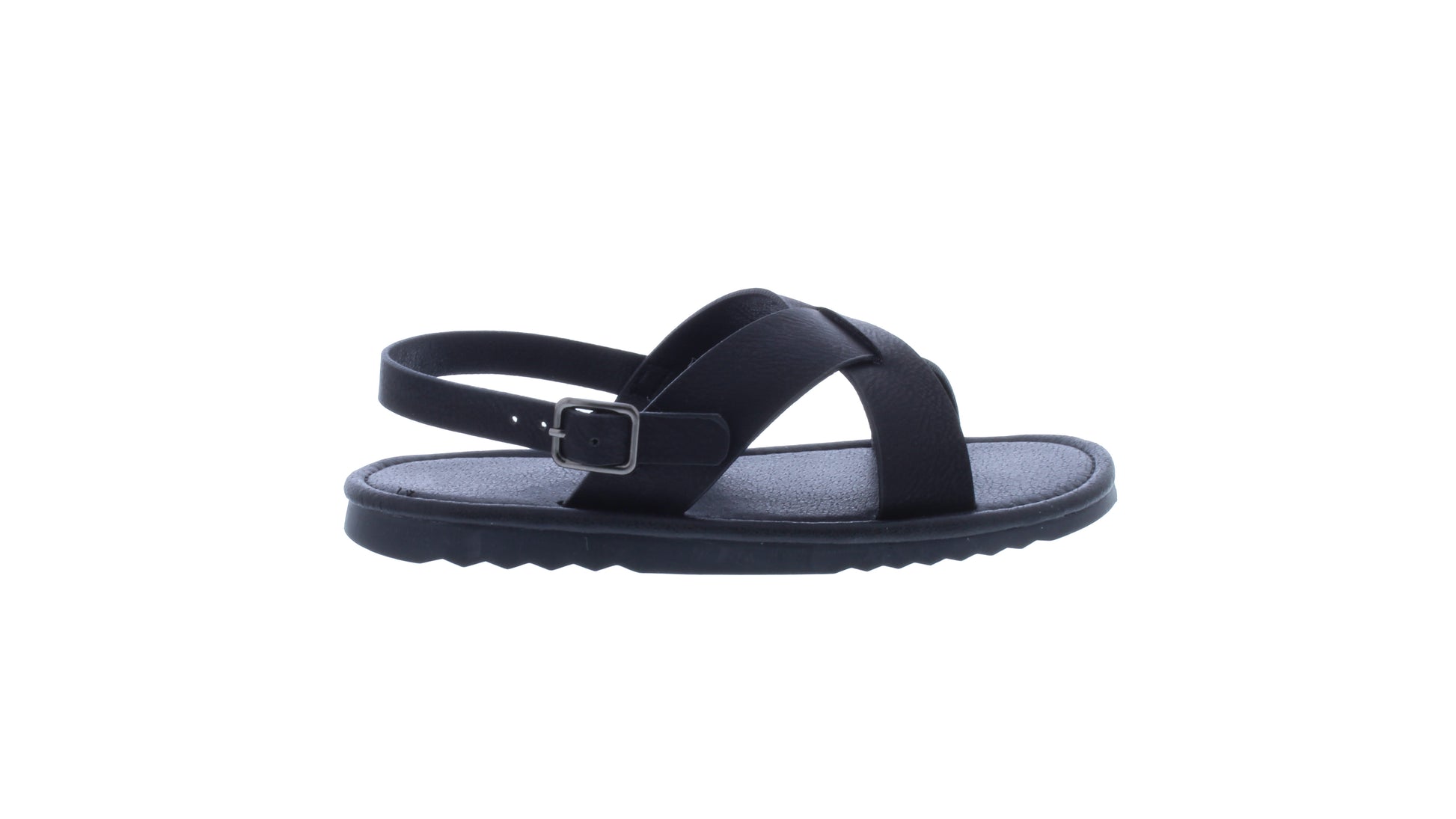 Sandalia Unisex de Piel con Correa Hebilla