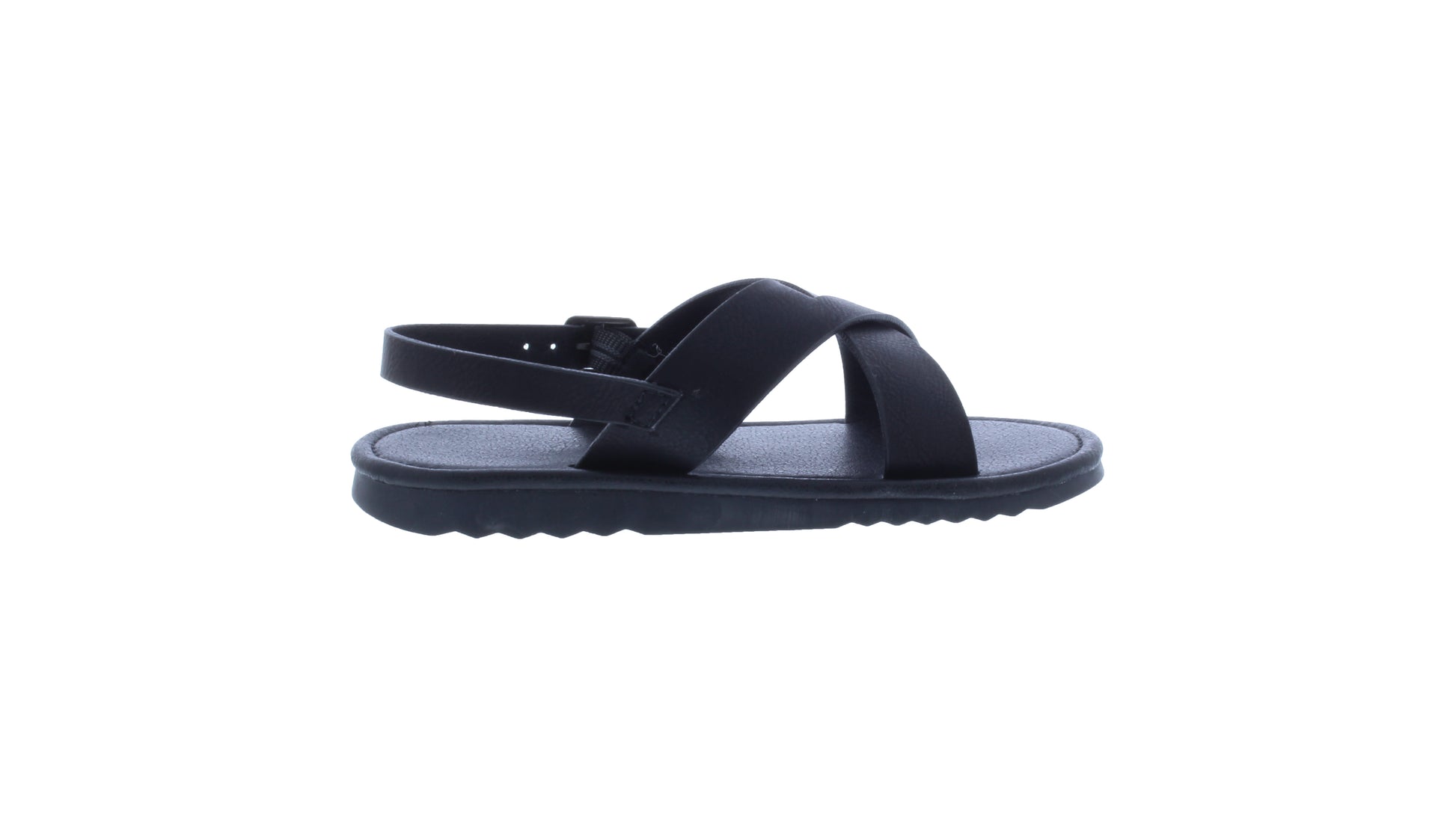 Sandalia Unisex de Piel con Correa Hebilla