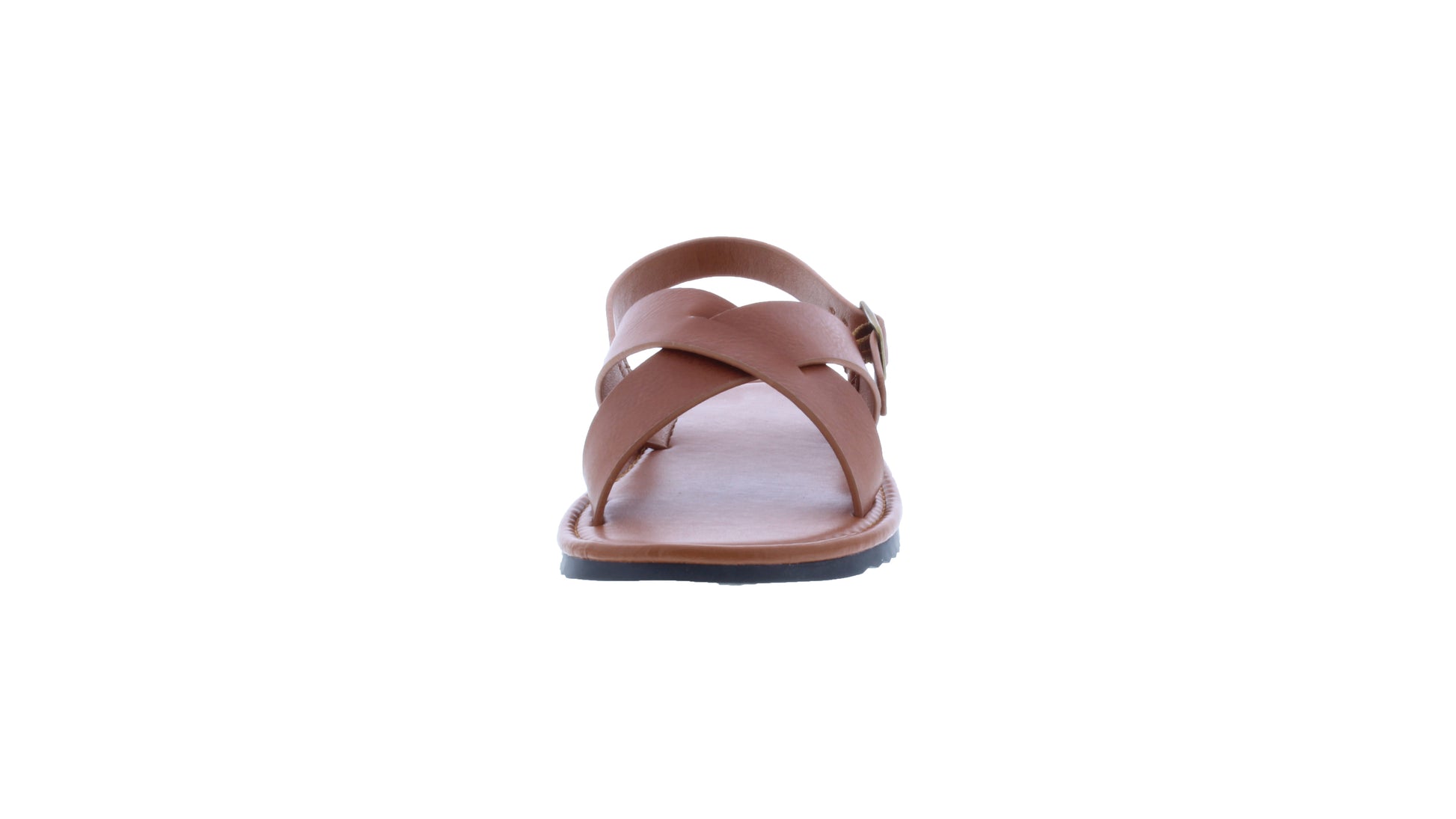 Sandalia Unisex de Piel con Correa Hebilla
