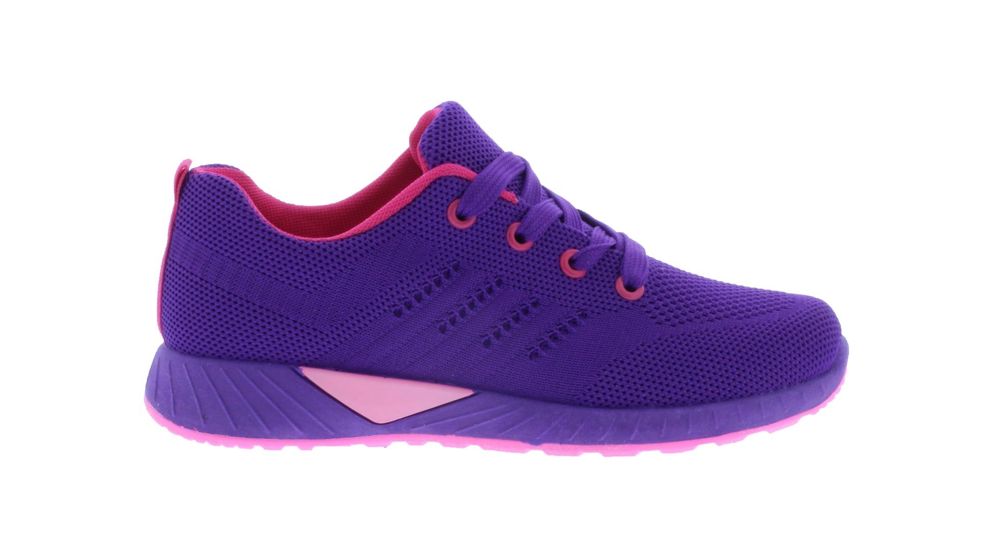 Girls Fabric Lace Up Sneaker