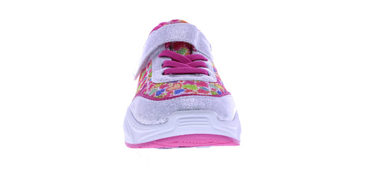 Girls Heart Print and Glitter Sneaker