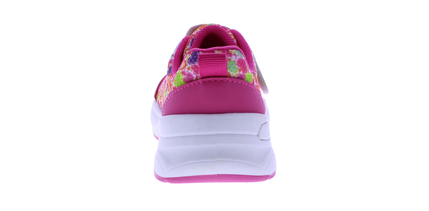 Girls Heart Print and Glitter Sneaker