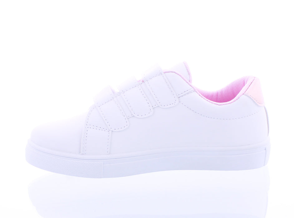 Girls Hearts Velcro Strap Sneaker