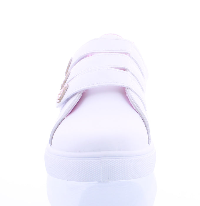 Girls Hearts Velcro Strap Sneaker