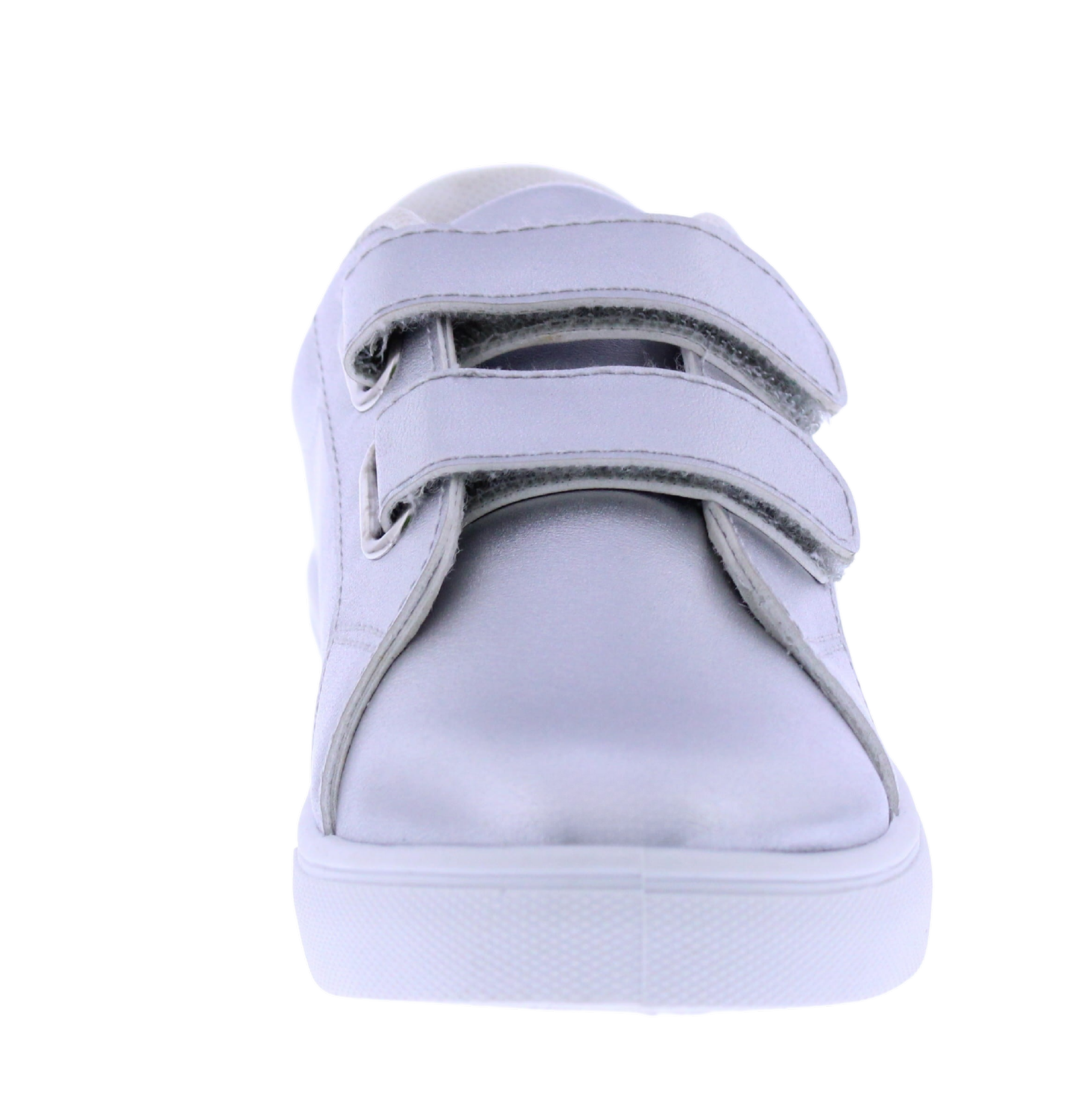 Girls Metallic Double Velcro Sneaker