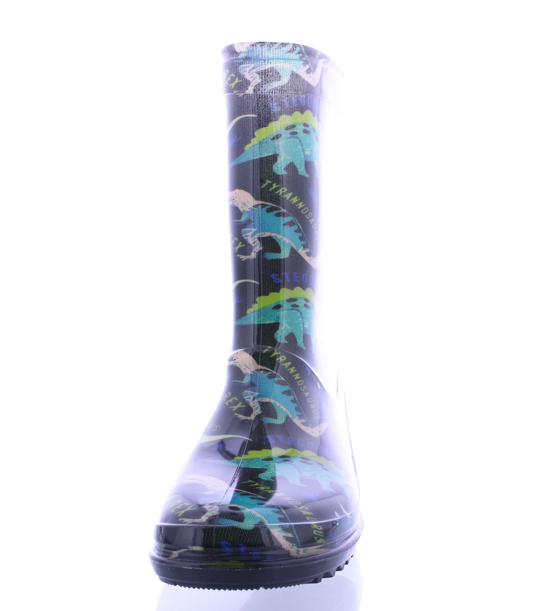 Kids Dinosaur Print Plastic Boot