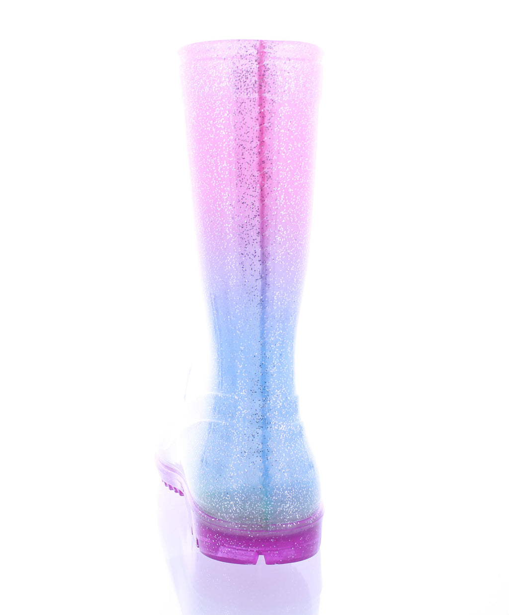 Kids Multicolor Glitter Plastic Boot