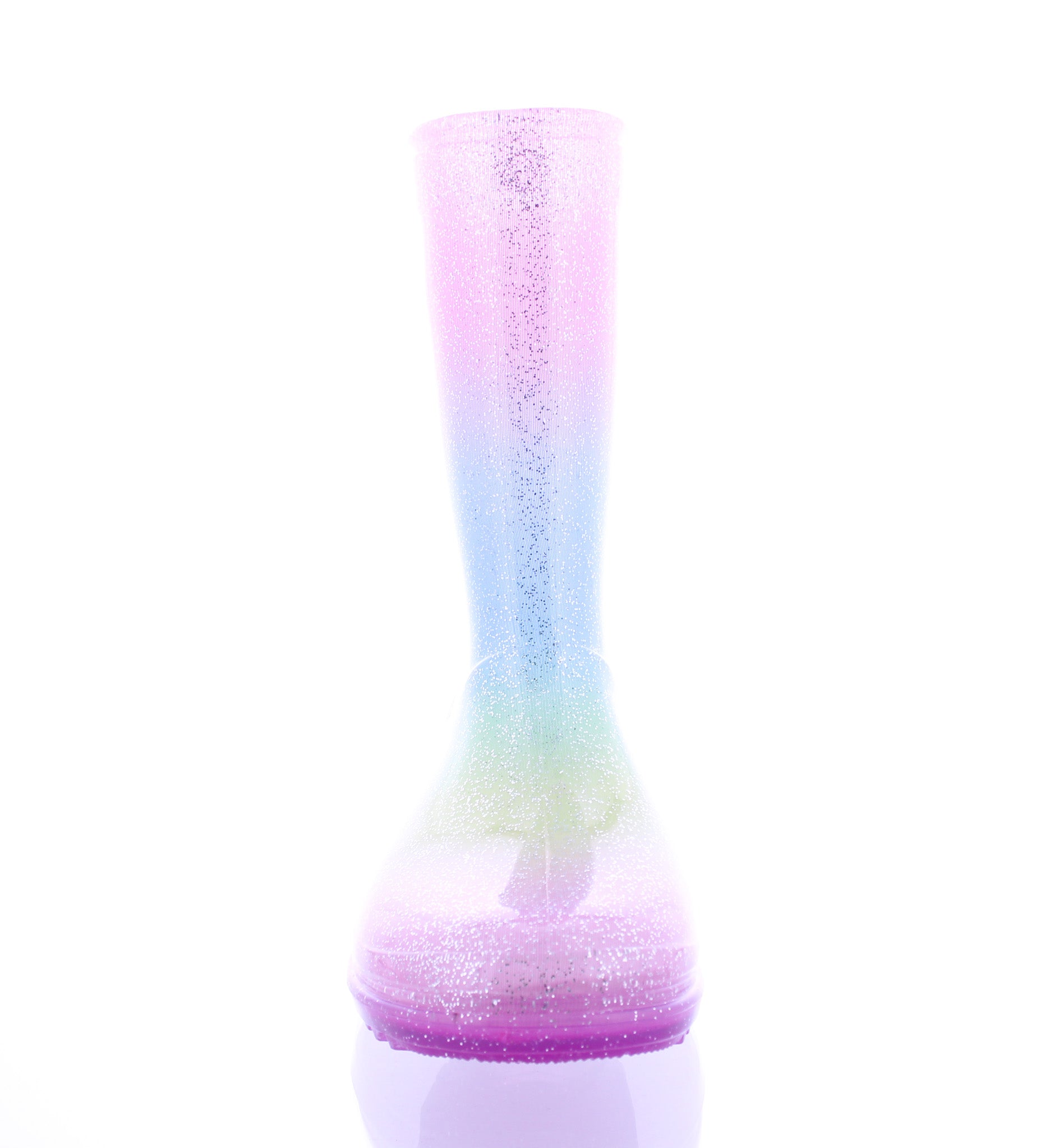 Kids Multicolor Glitter Plastic Boot
