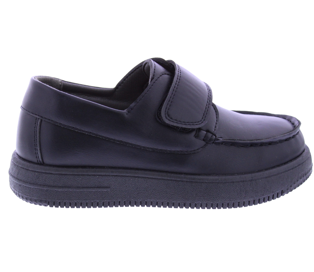 Boys Faux Leather Velcro Loafer