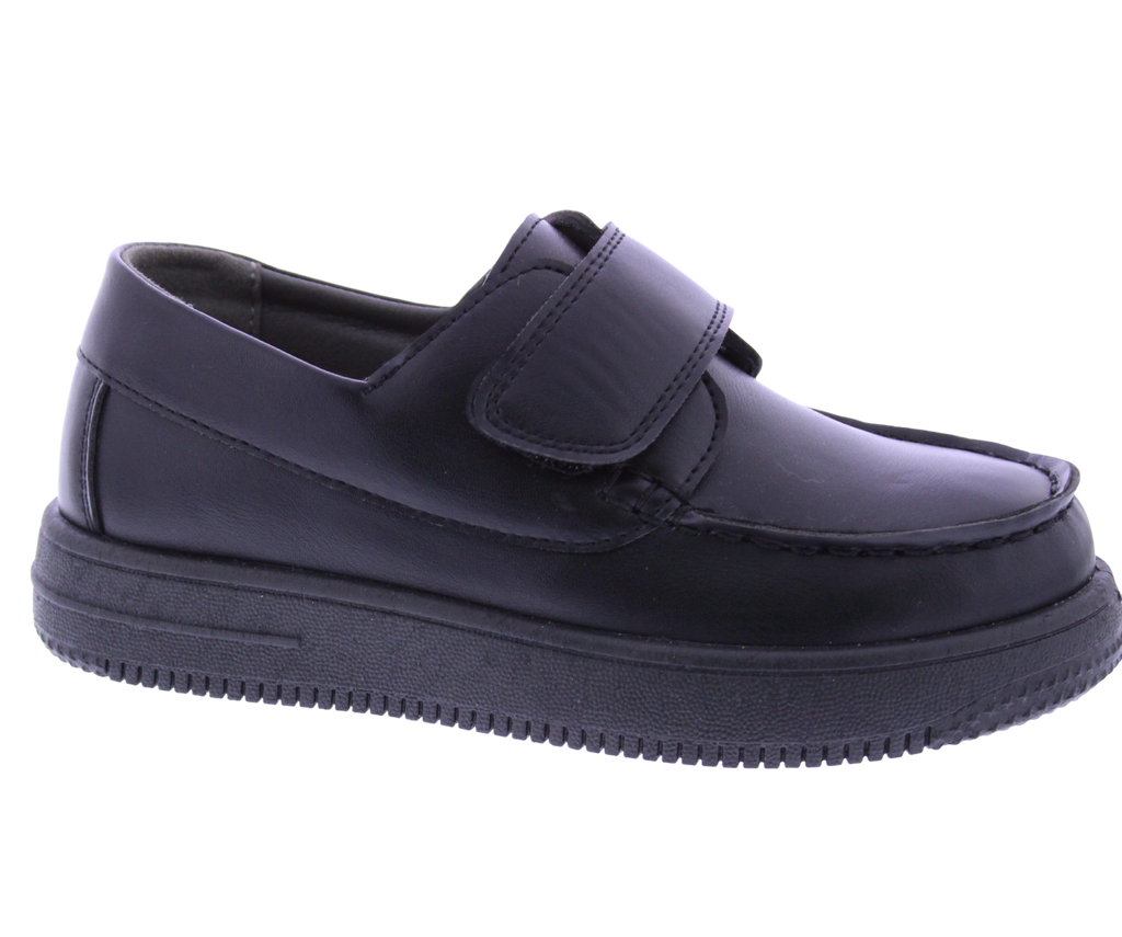 Boys Faux Leather Velcro Loafer
