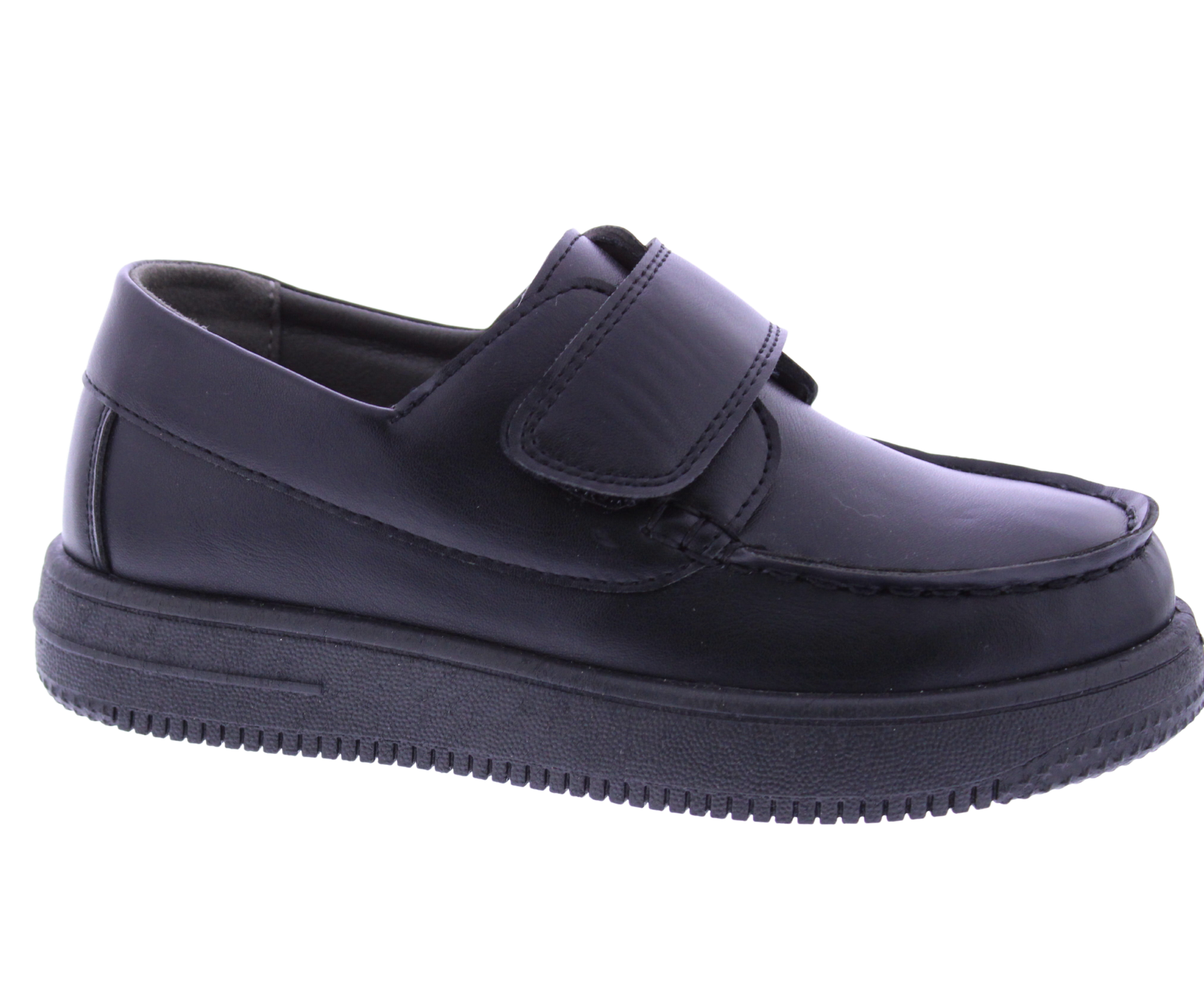 Boys Faux Leather Velcro Loafer