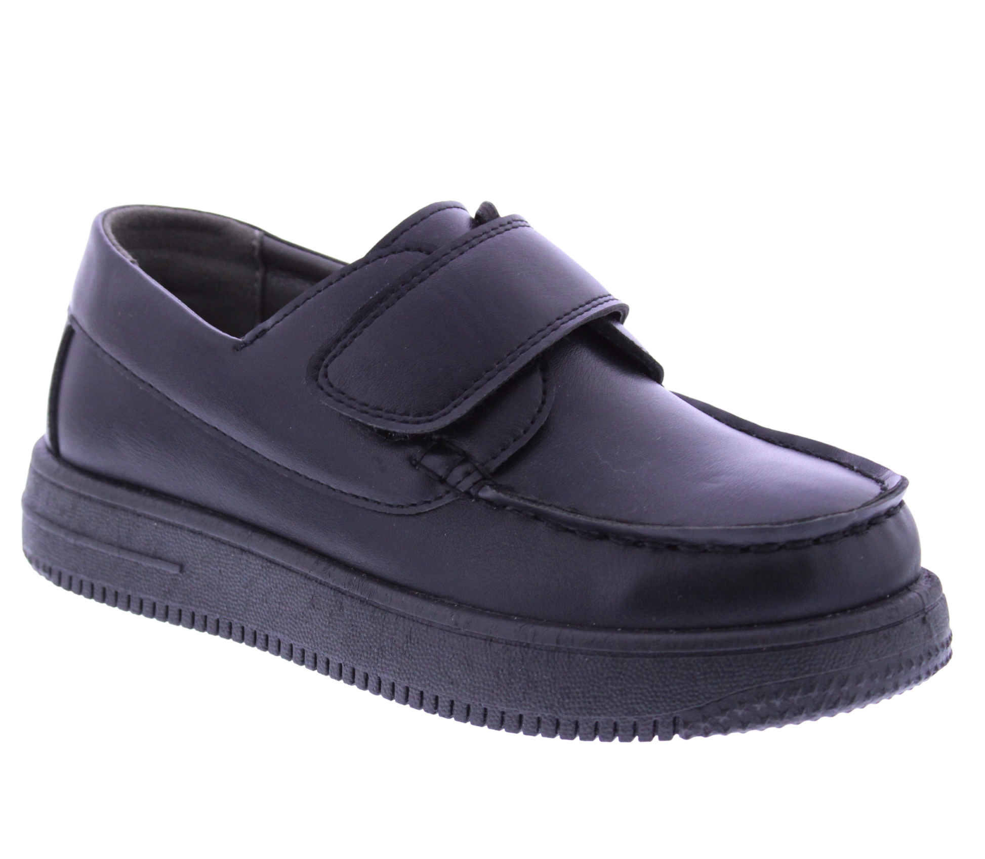 Boys Faux Leather Velcro Loafer