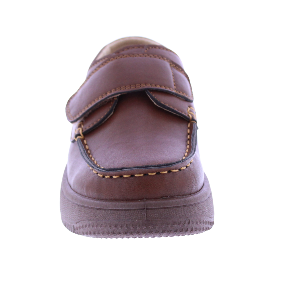 Boys Faux Leather Velcro Loafer