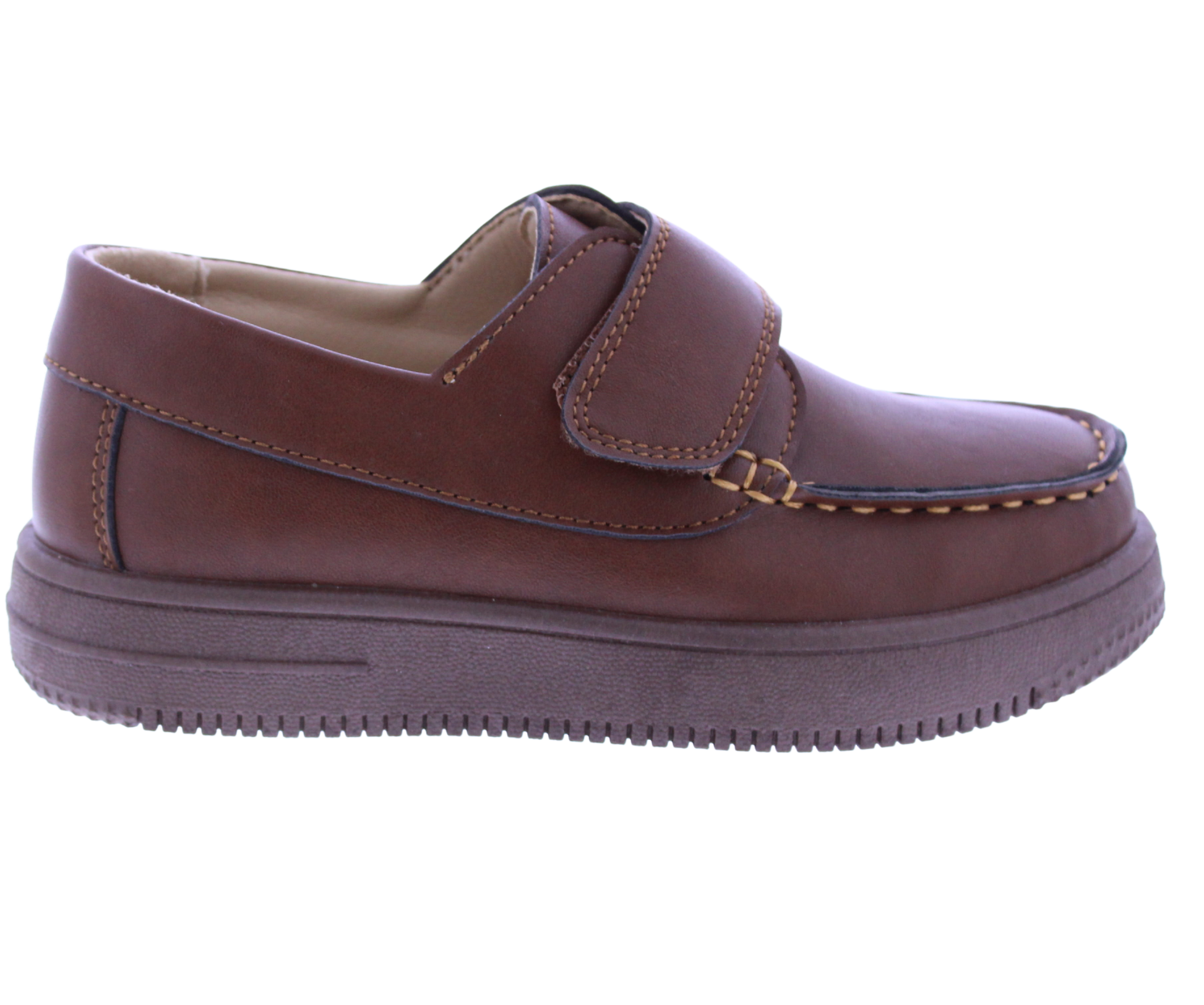 Boys Faux Leather Velcro Loafer