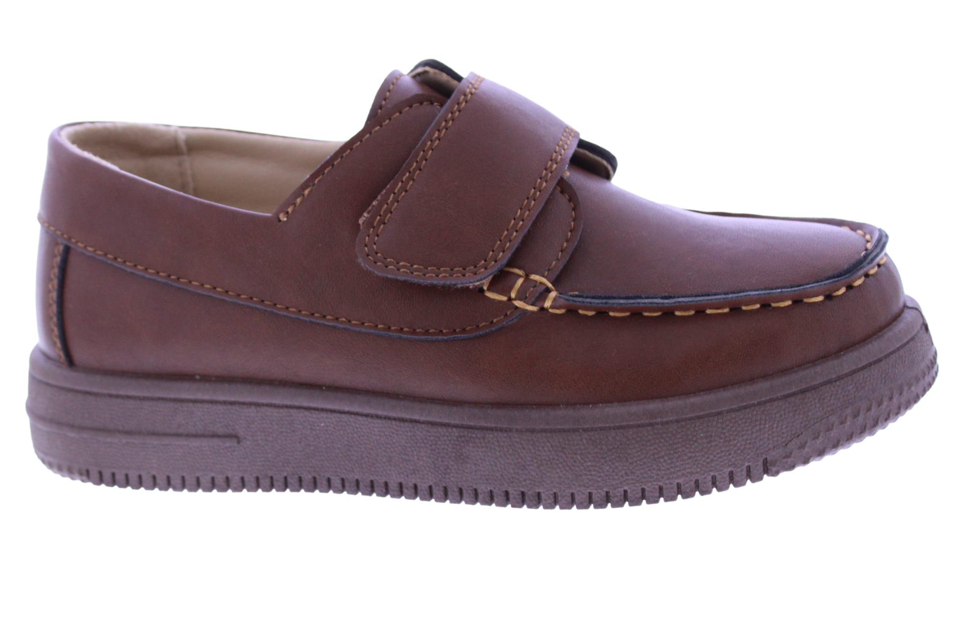 Boys Faux Leather Velcro Loafer