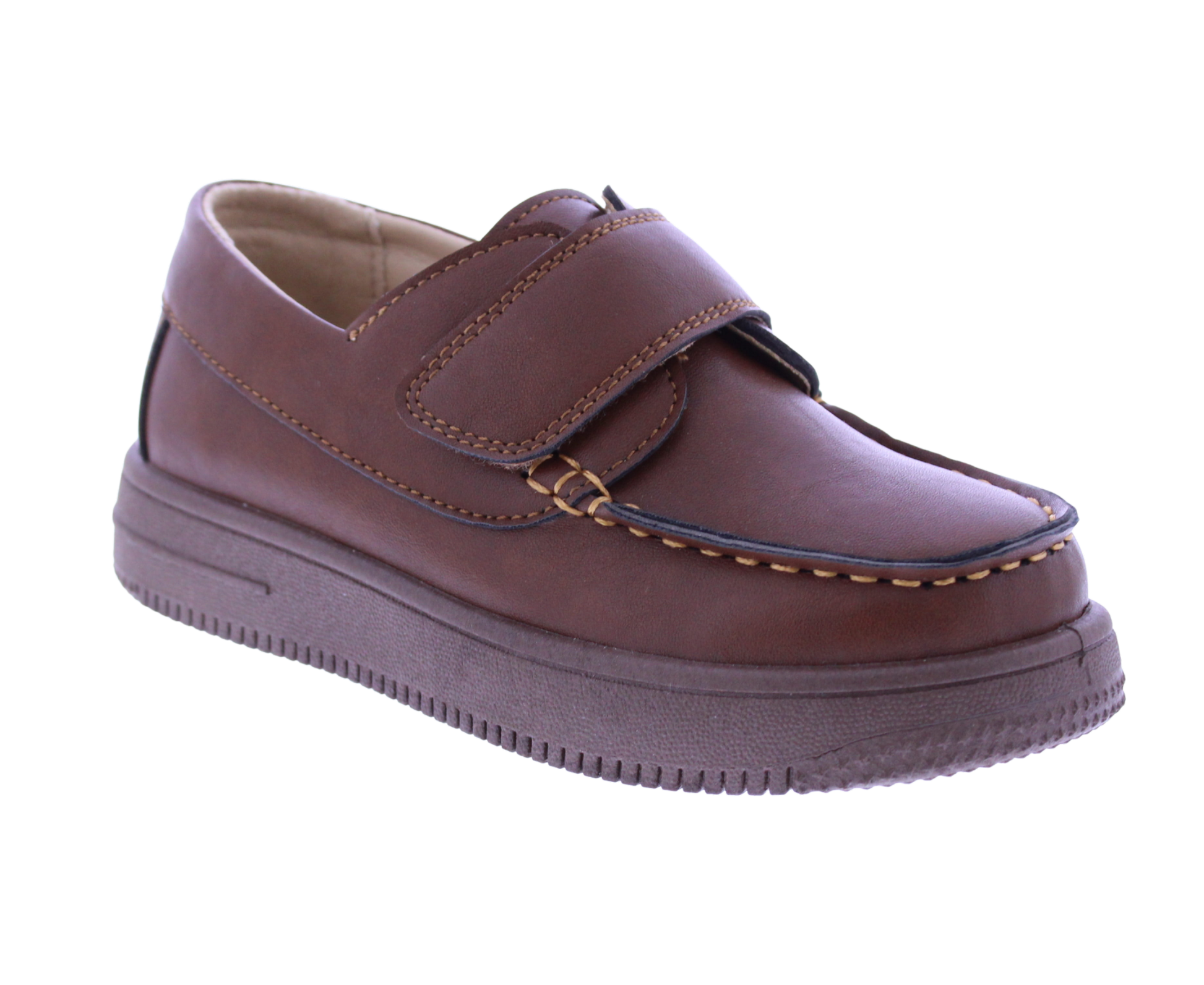 Boys Faux Leather Velcro Loafer