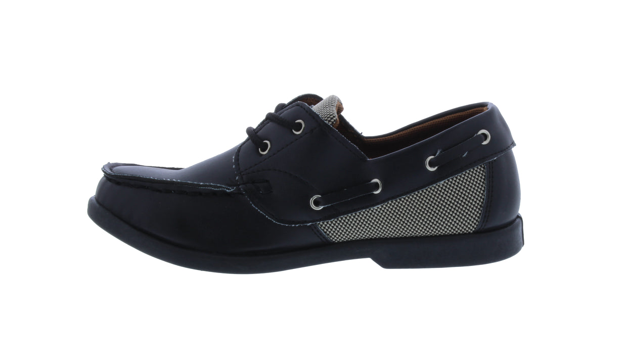 Boys Synthetic Leather Lace Up Loafers