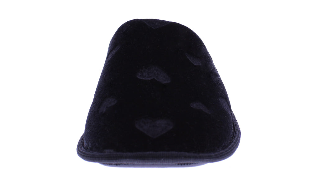 Women Embossed Hearts Closed Toe Slipper