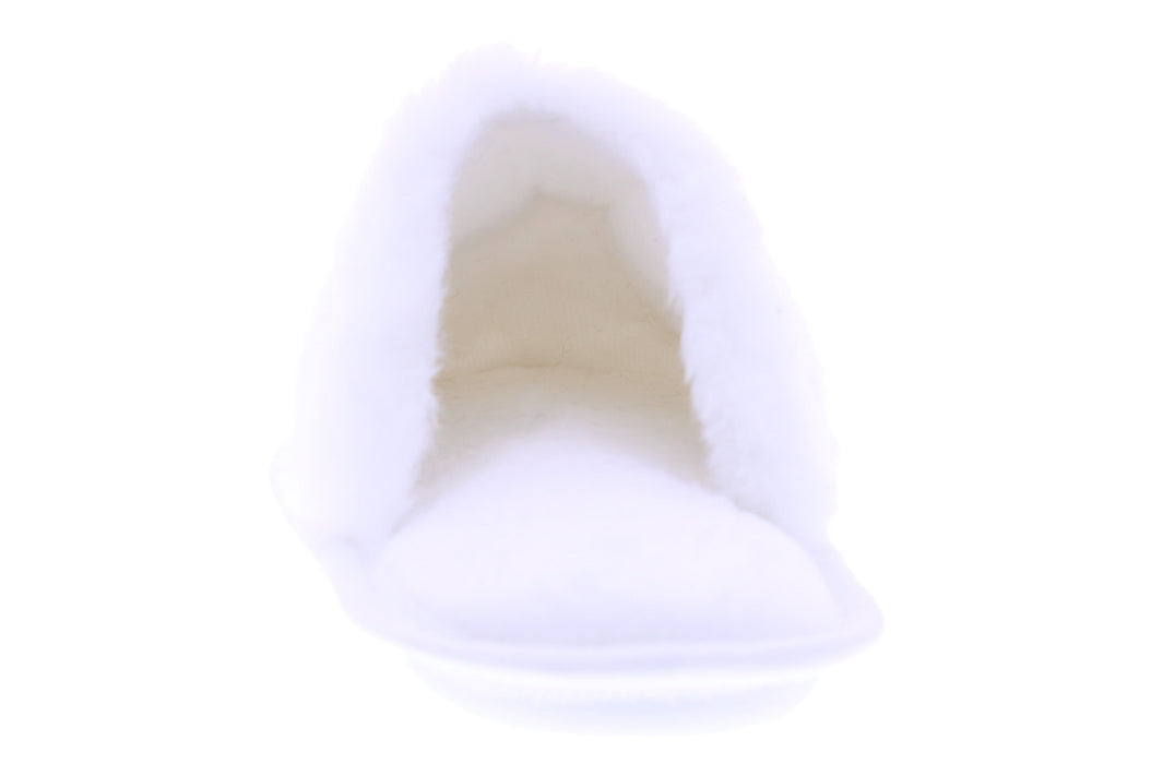 Women Closed Toe Slipper with Faux Fur