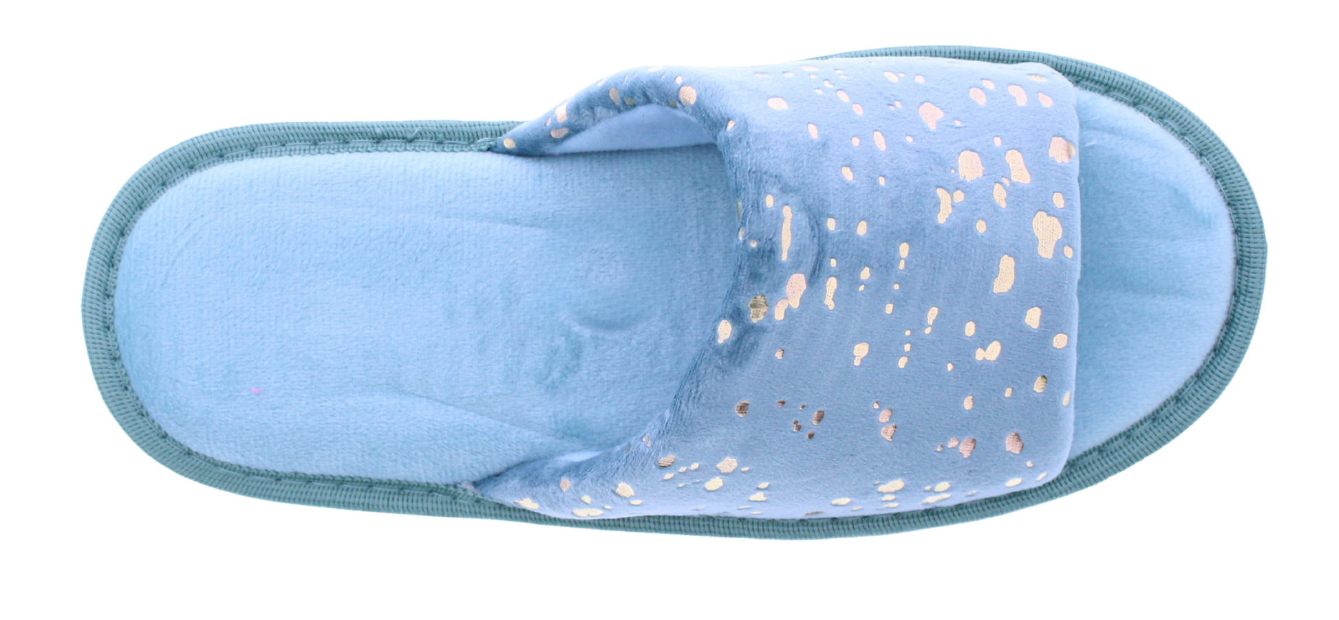 Women Open Toe Slipper with Gold Details