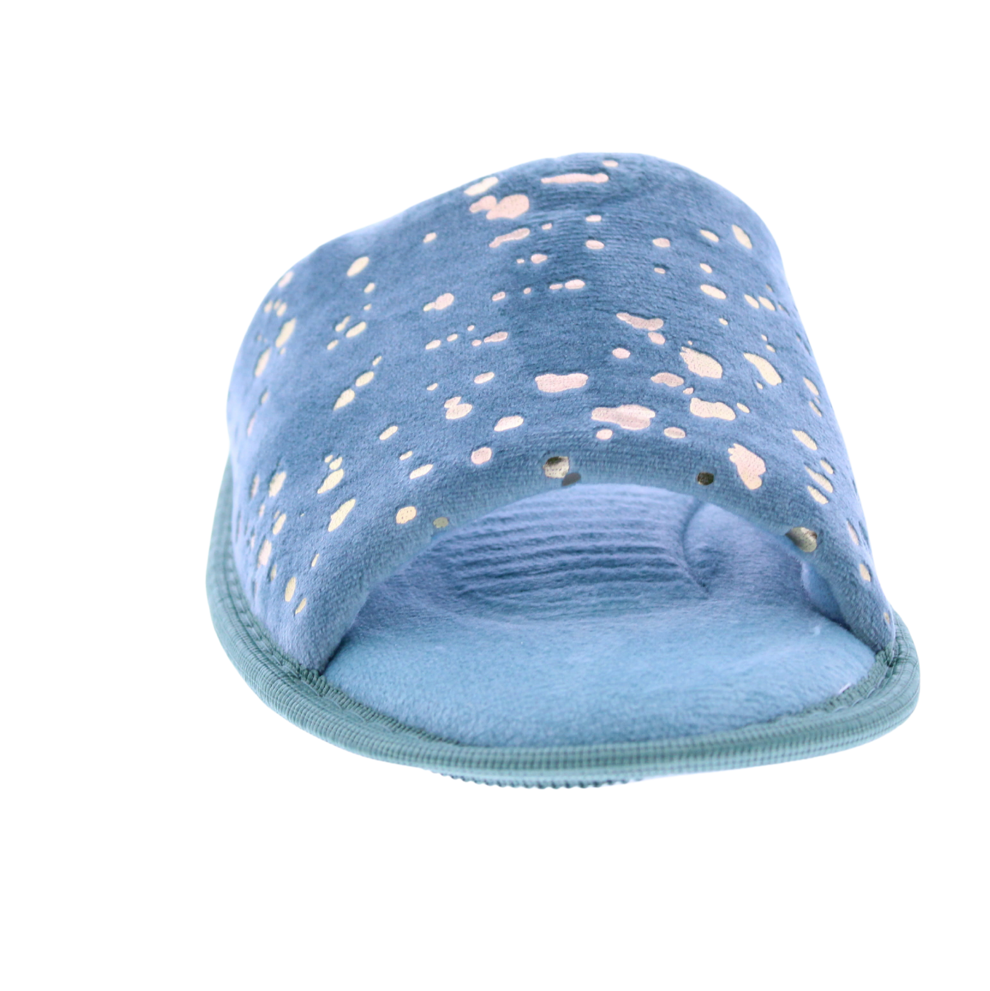 Women Open Toe Slipper with Gold Details