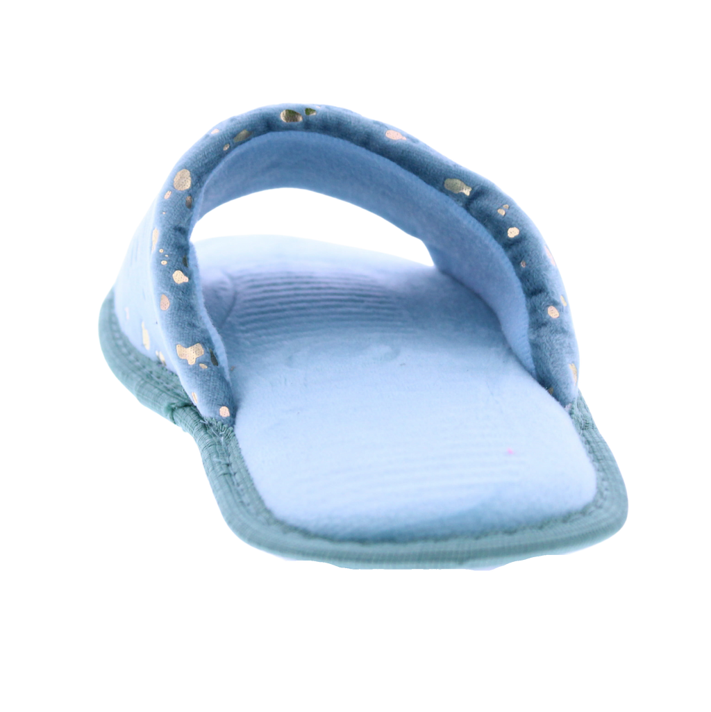 Women Open Toe Slipper with Gold Details