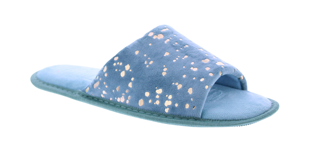 Women Open Toe Slipper with Gold Details