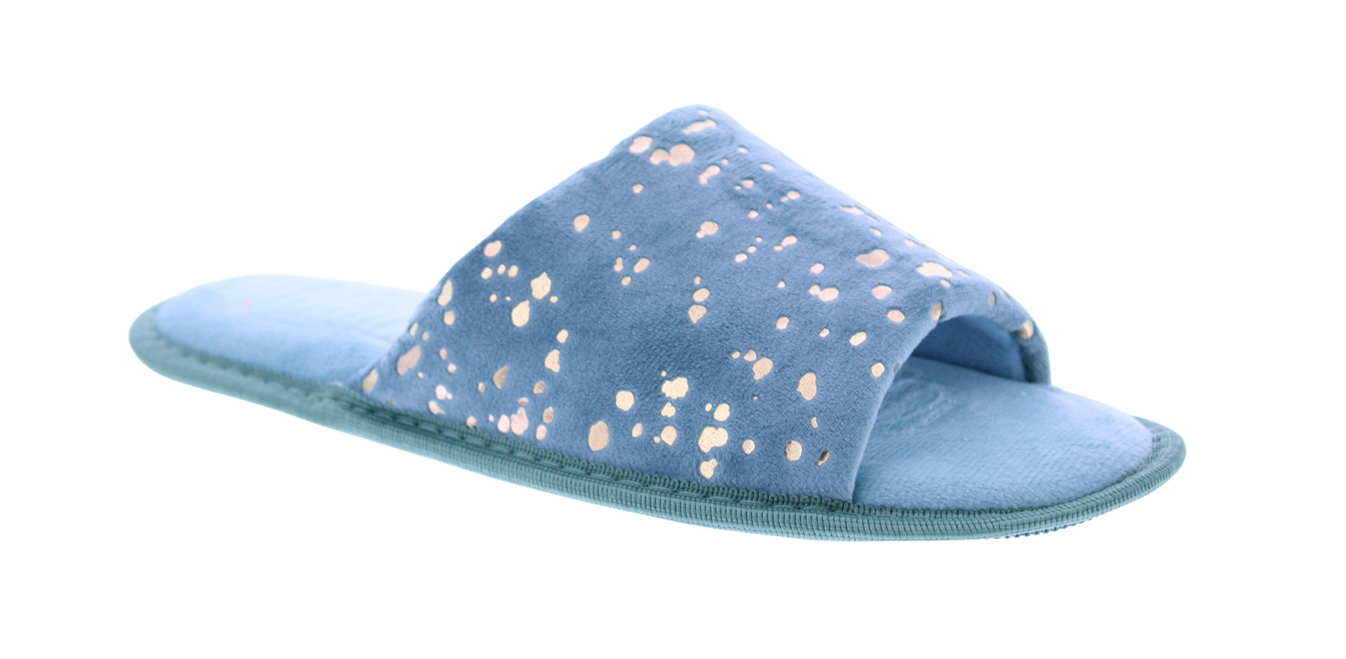 Women Open Toe Slipper with Gold Details