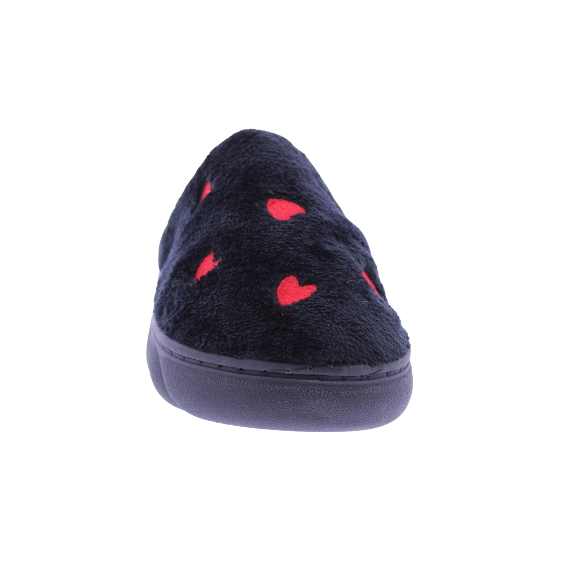 Women Closed Toe Slipper with Stitched Hearts