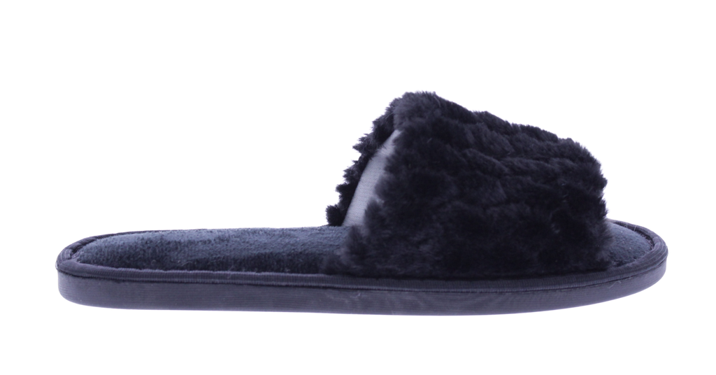 Women Plush Open Toe Slipper