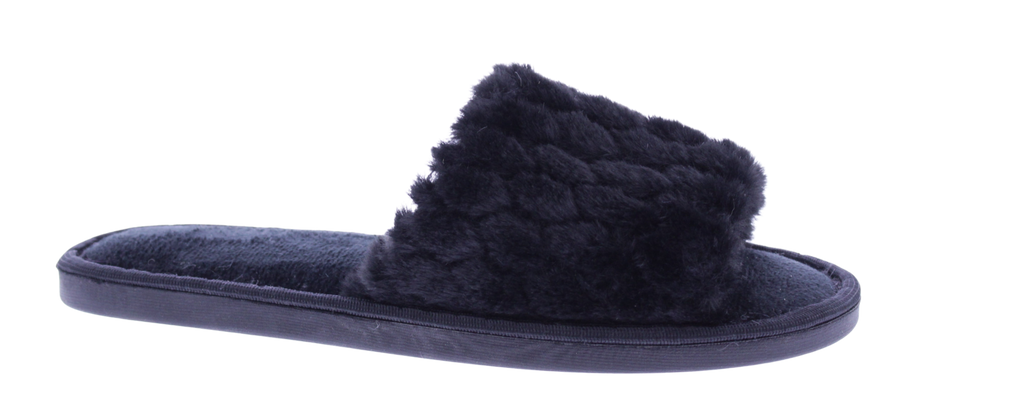Women Plush Open Toe Slipper
