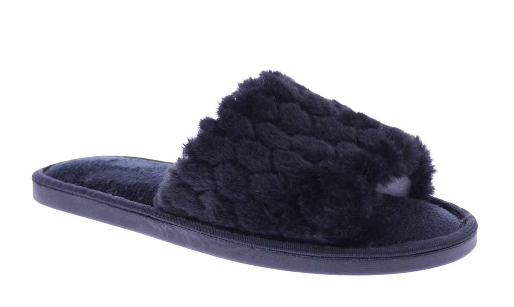 Women Plush Open Toe Slipper