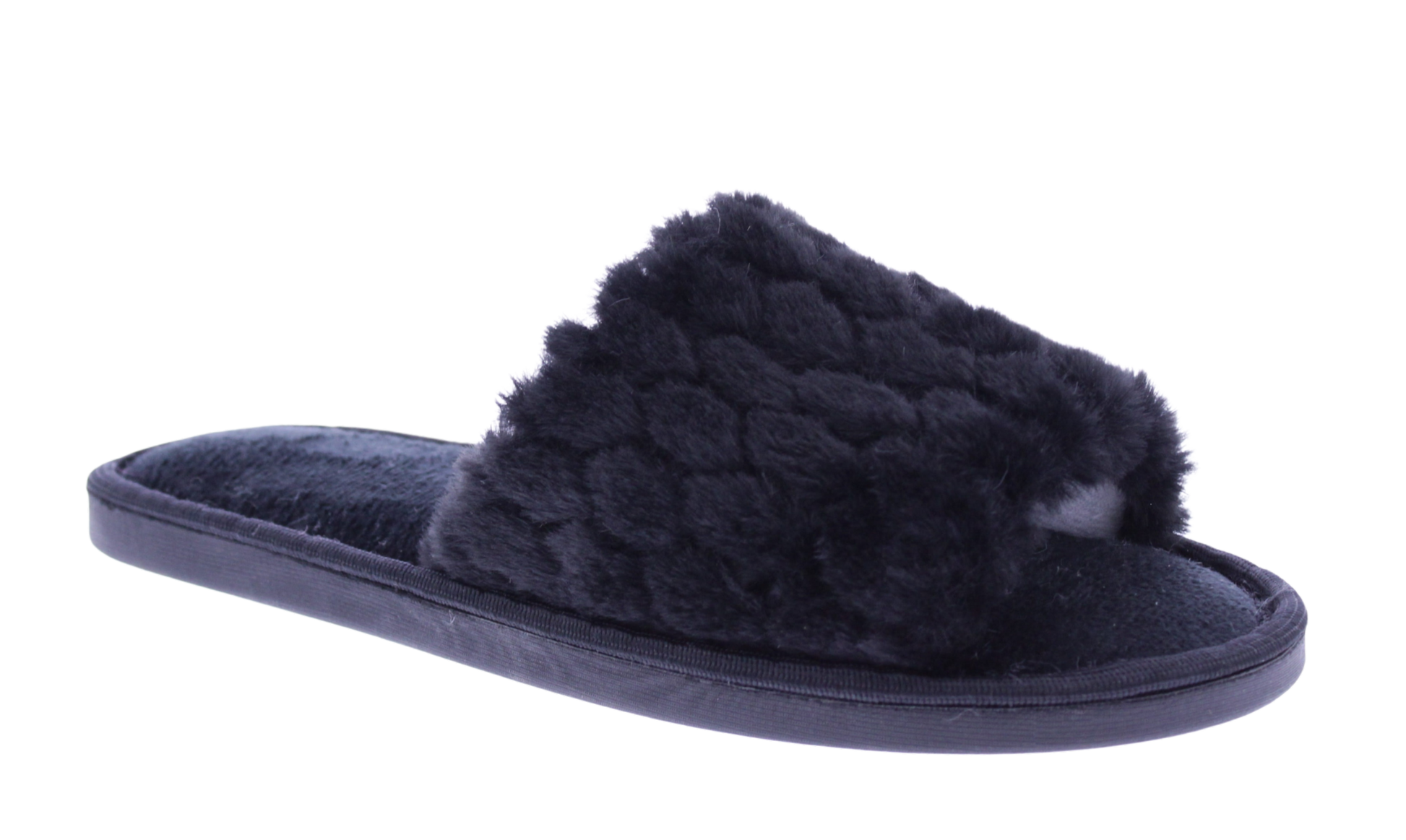Women Plush Open Toe Slipper