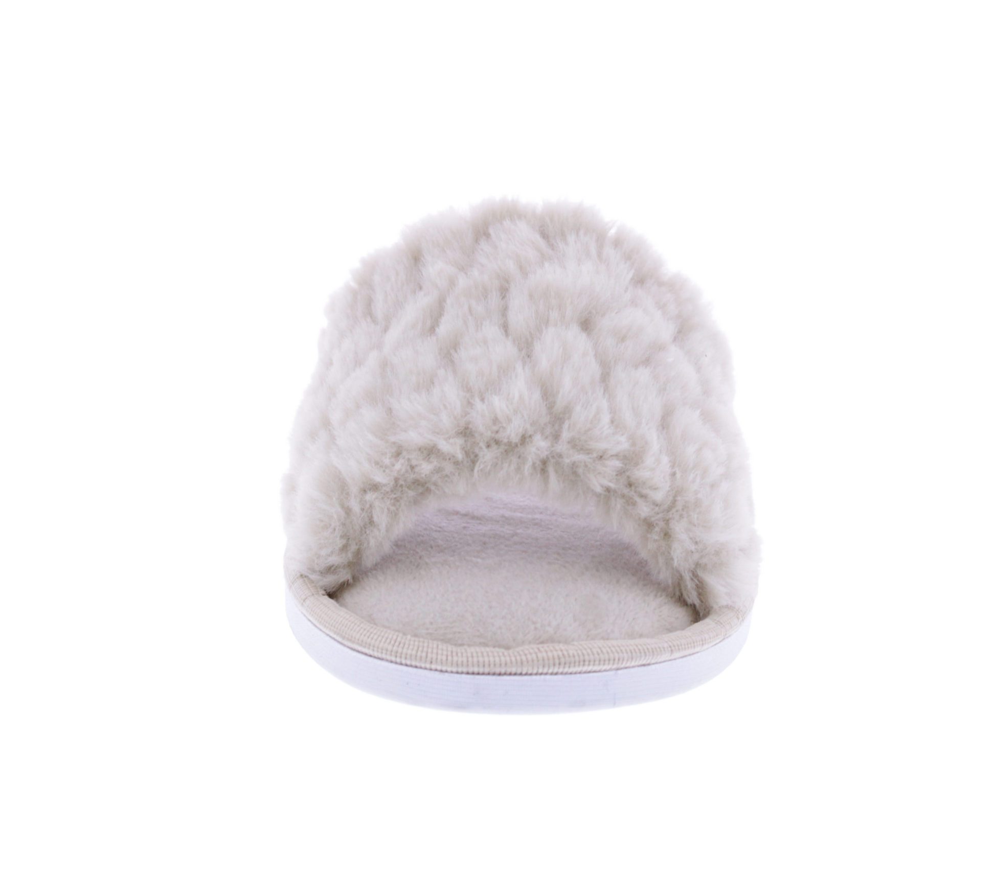 Women Plush Open Toe Slipper
