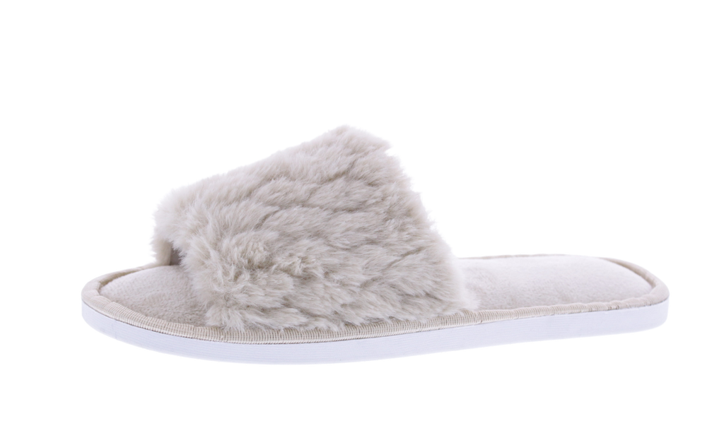 Women Plush Open Toe Slipper