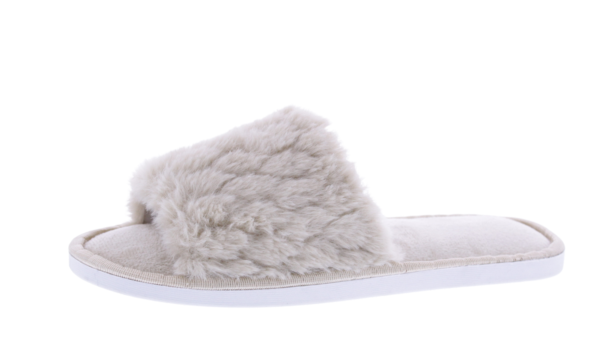 Women Plush Open Toe Slipper